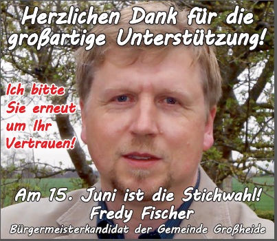 Fredy Fischer erreicht 41% im ersten Wahlgang